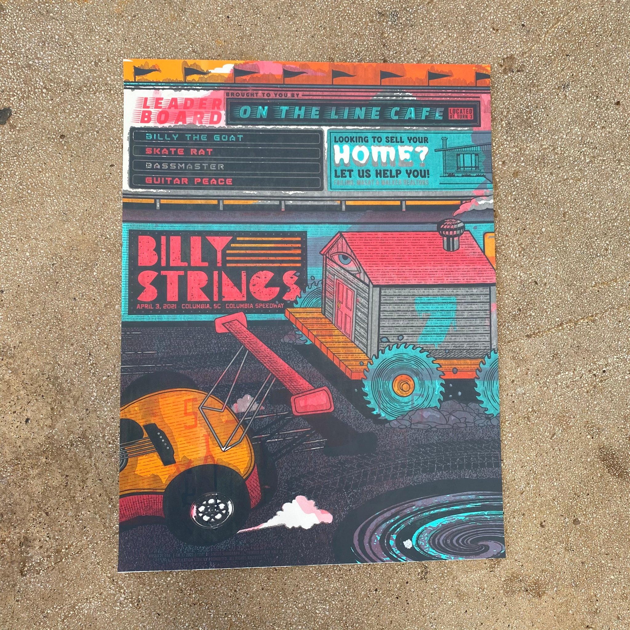 Billy Strings poster by Status Serigraph