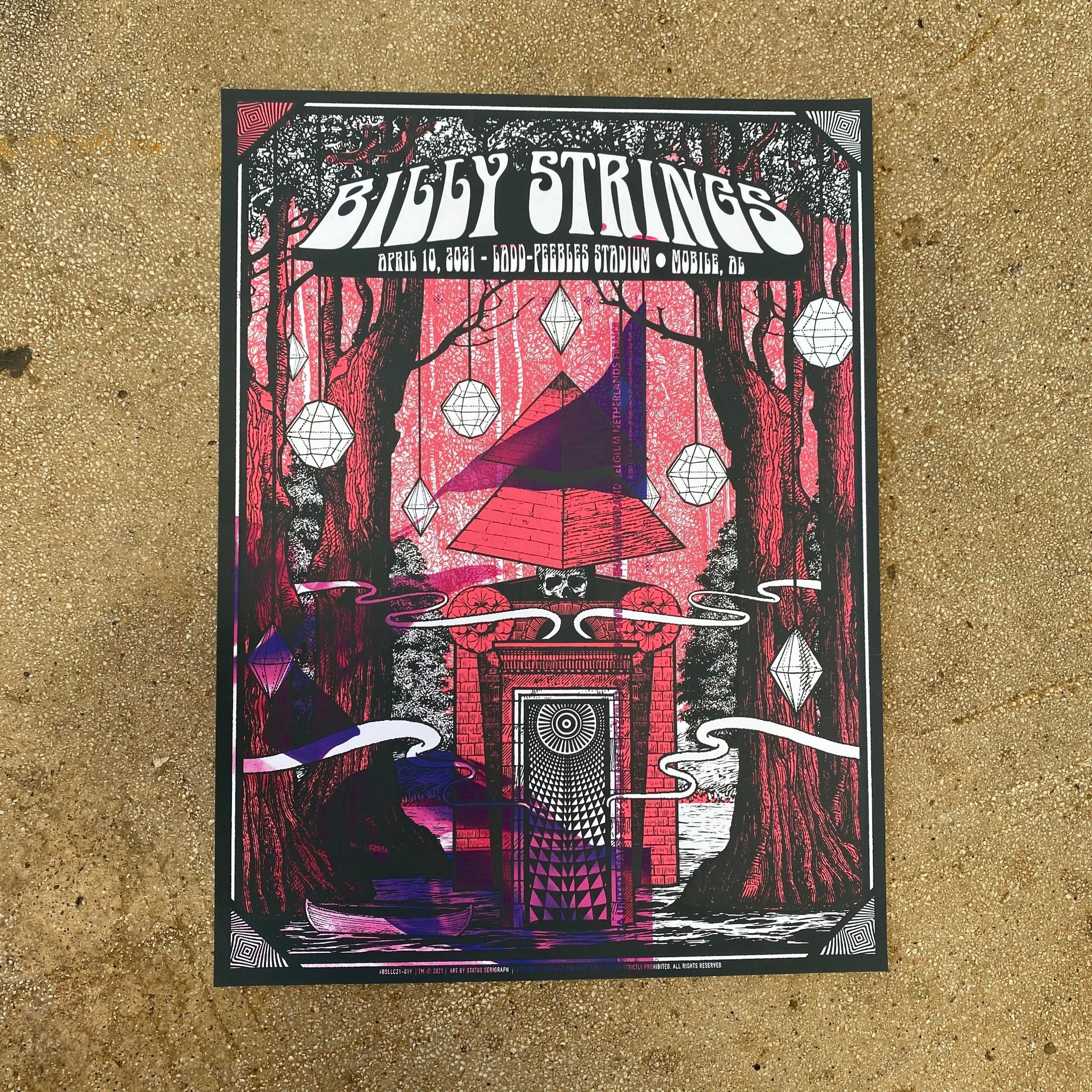 Billy Strings poster by Status Serigraph