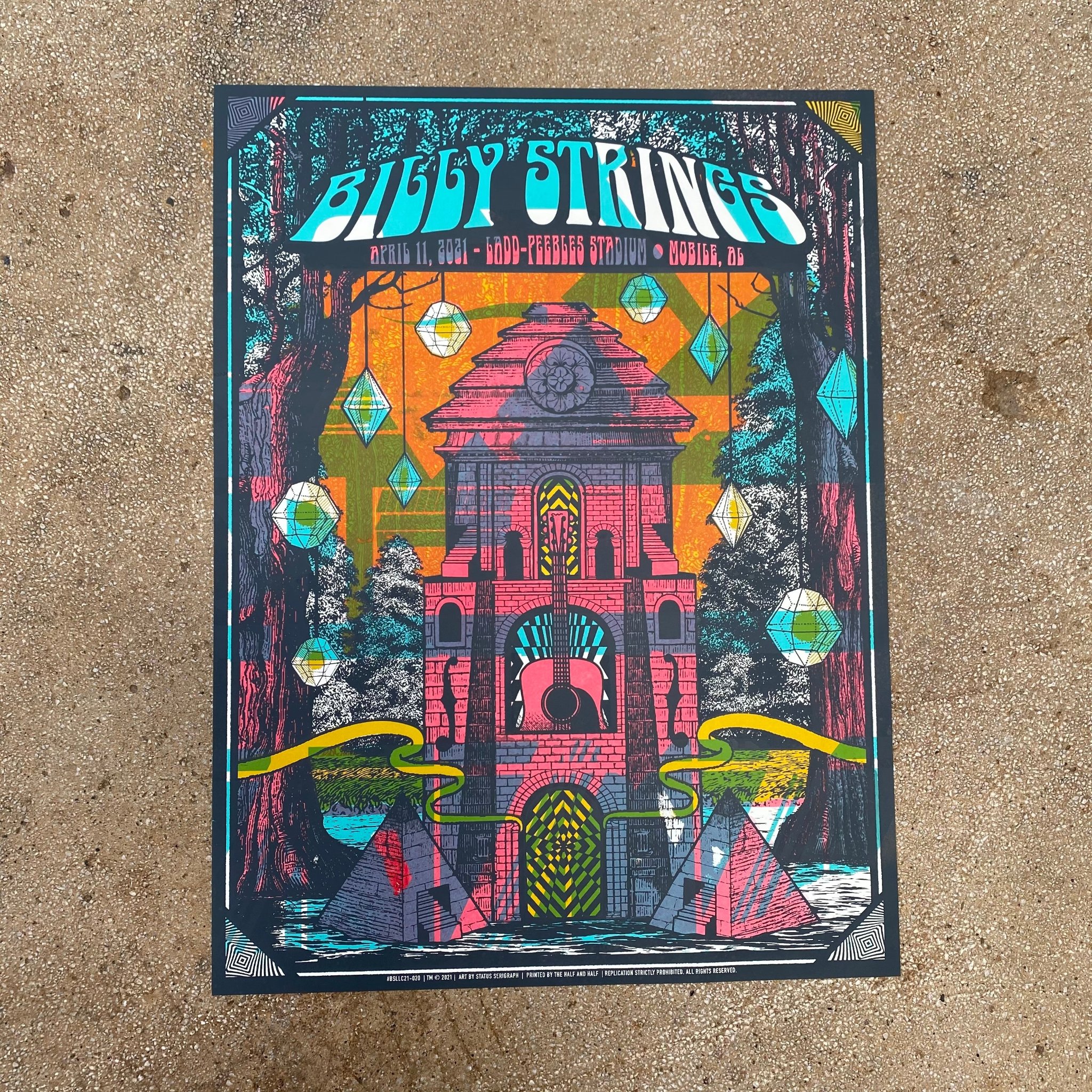 Billy Strings poster by Status Serigraph