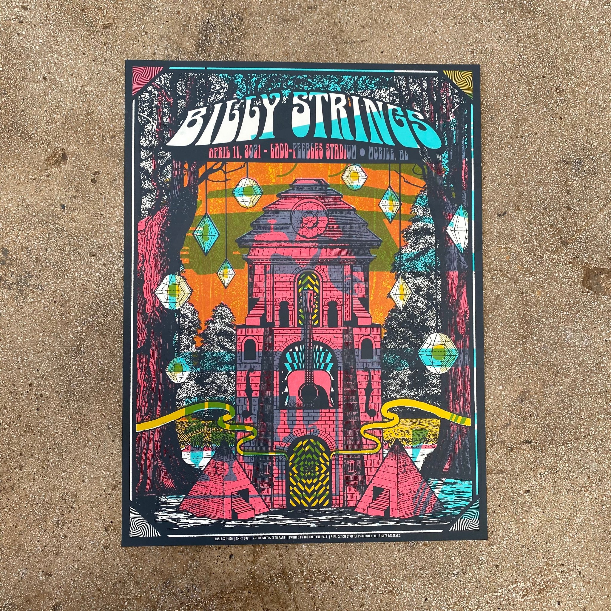 Billy Strings poster by Status Serigraph