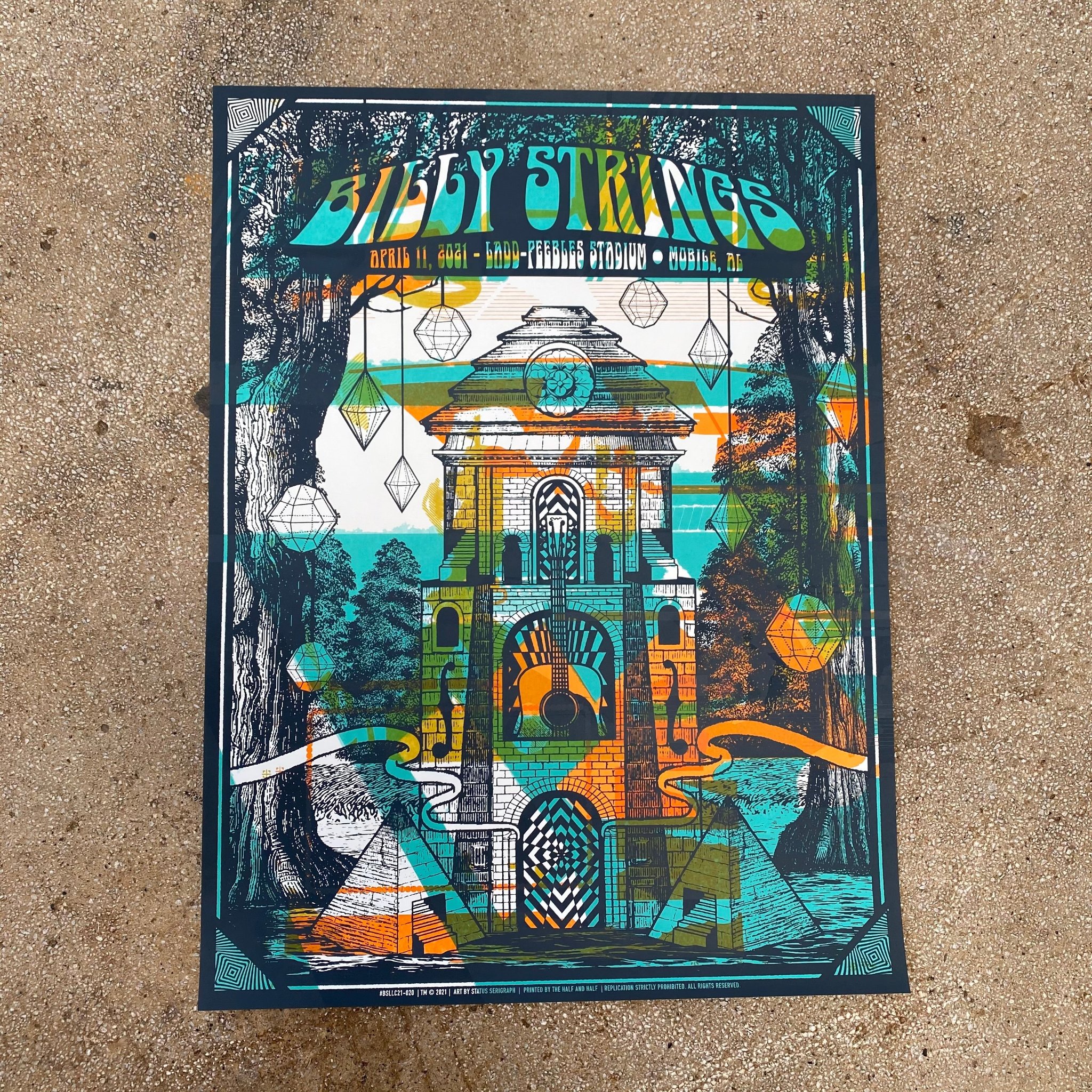 Billy Strings poster by Status Serigraph
