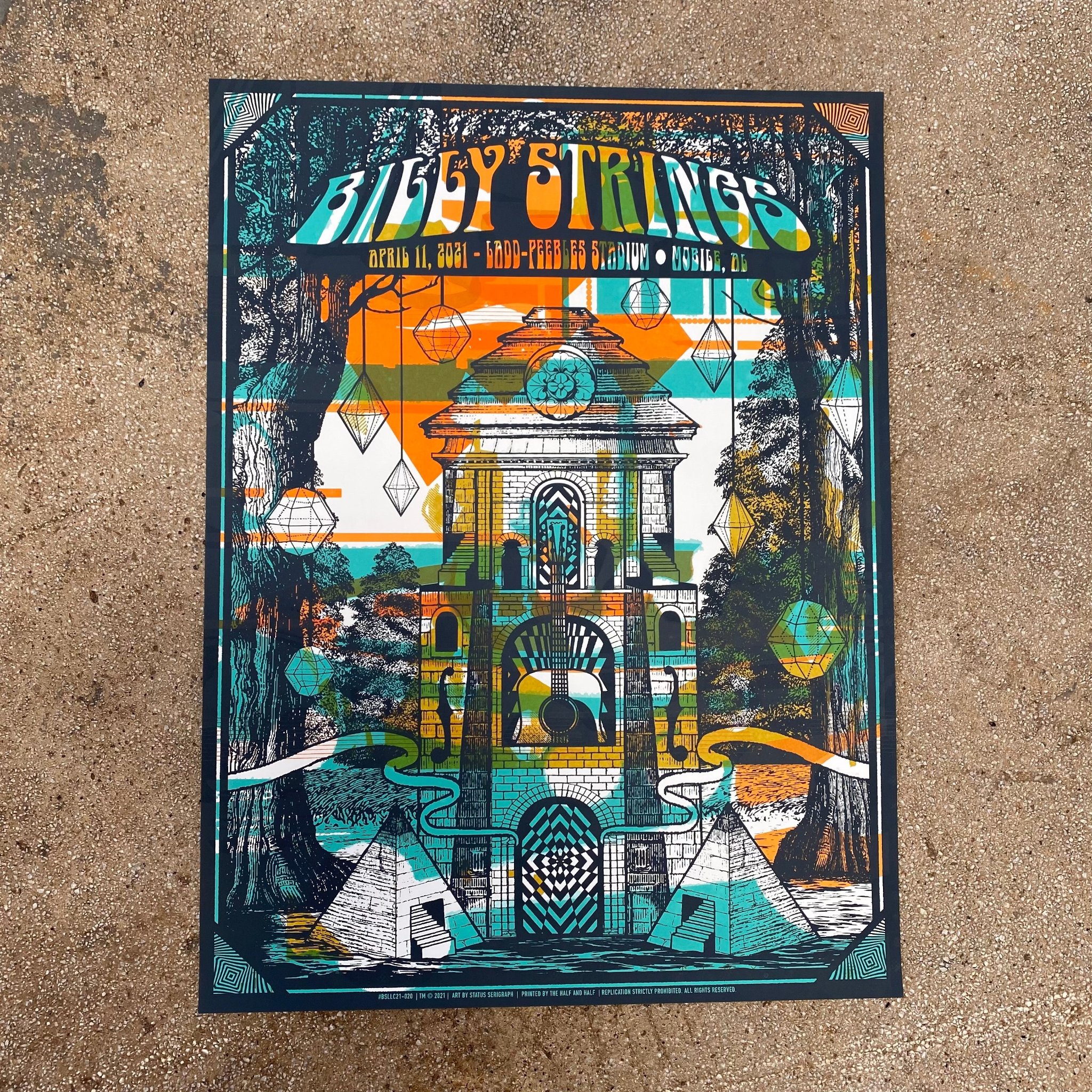 Billy Strings poster by Status Serigraph