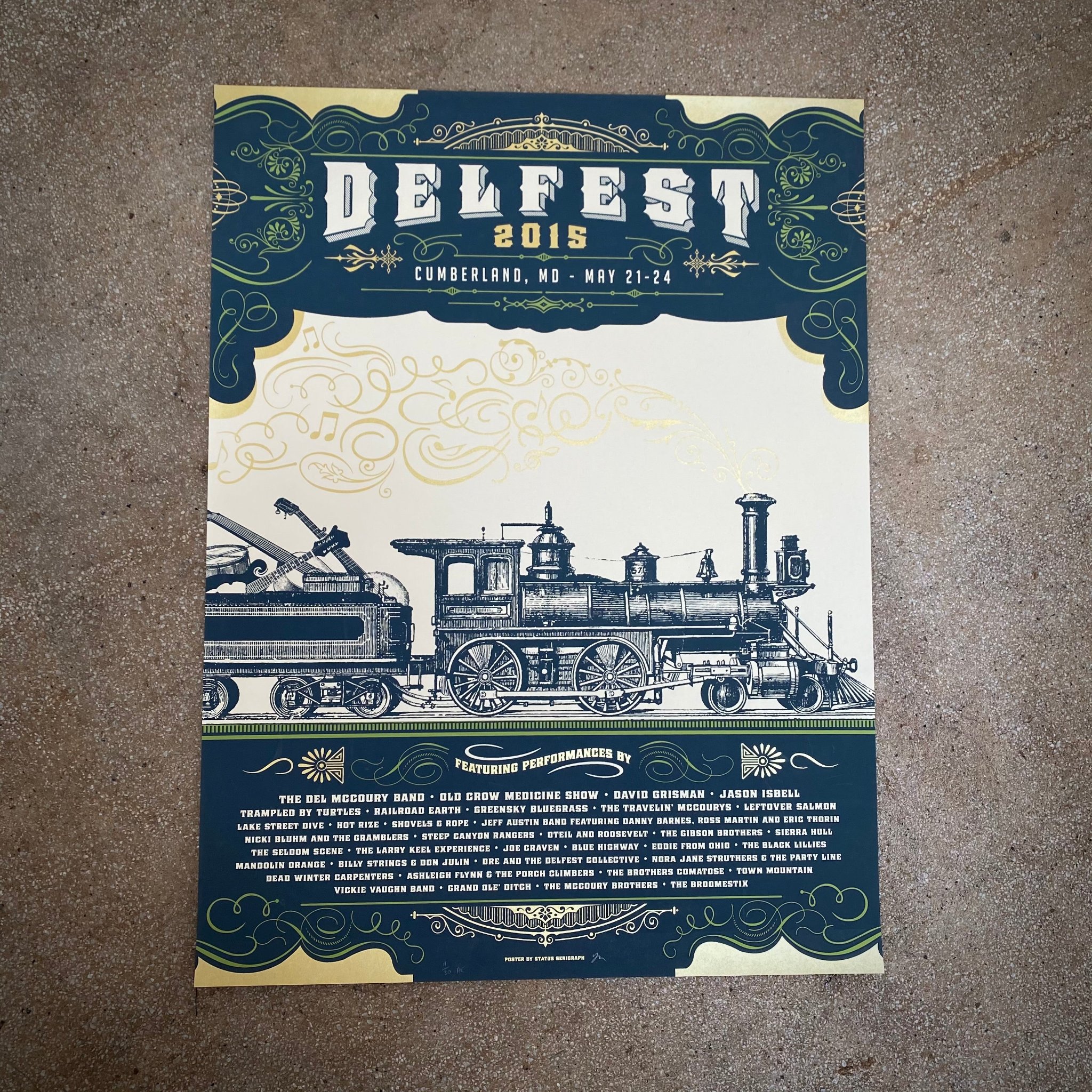 DelFest poster by Status Serigraph
