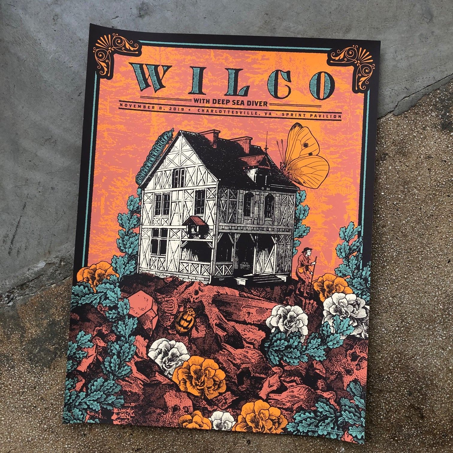 Wilco poster by Status Serigraph