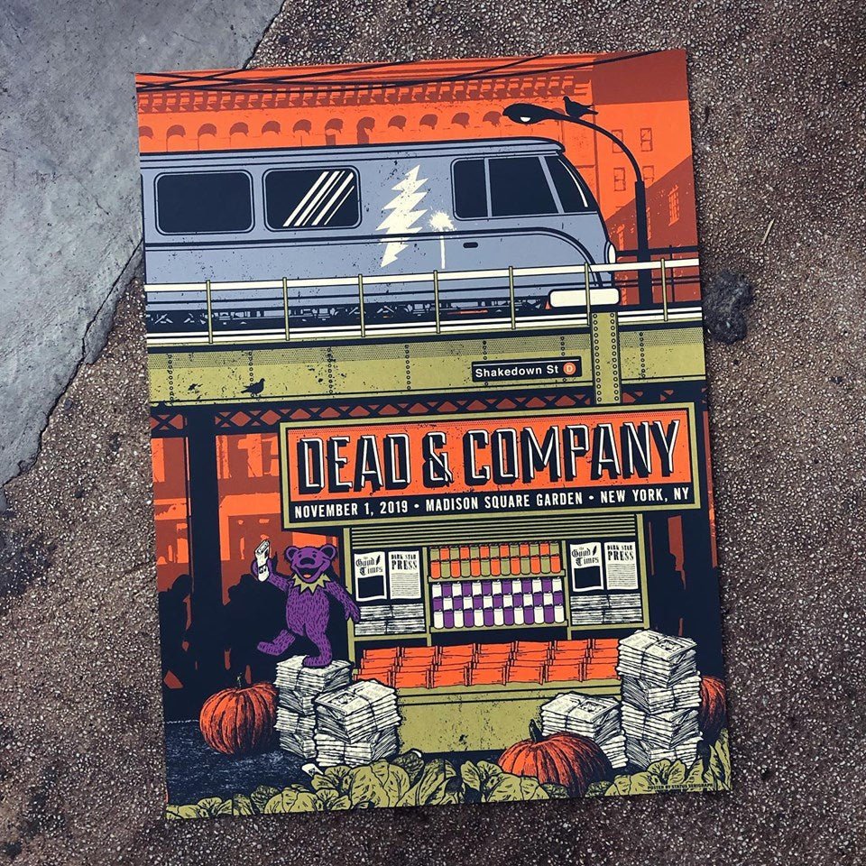 Dead & Company poster by Status Serigraph