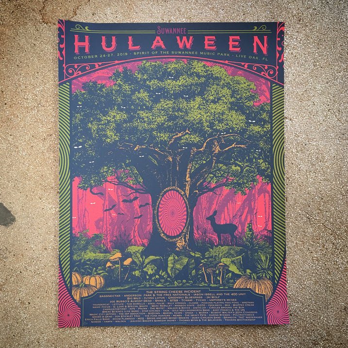 Hulaween poster by Status Serigraph