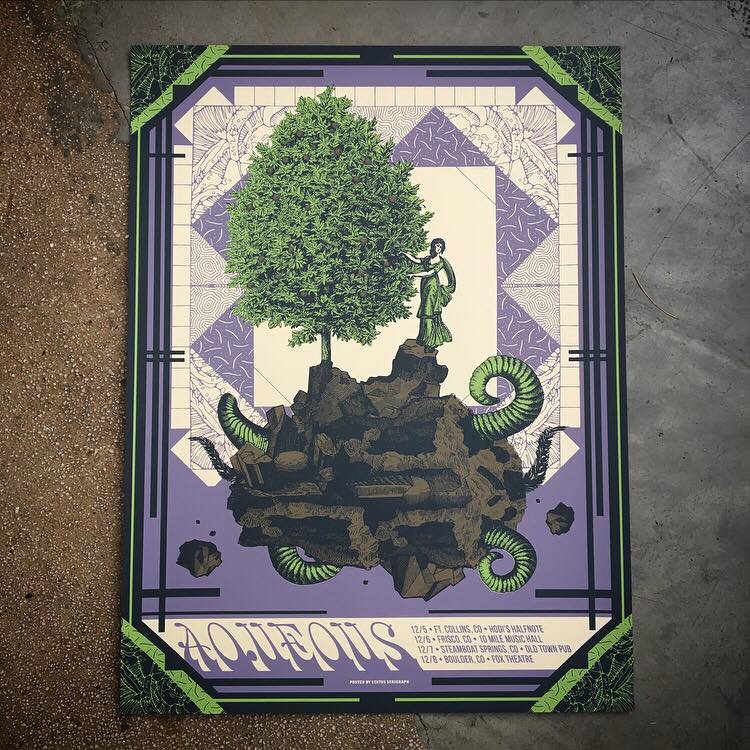 Aqueous poster by Status Serigraph