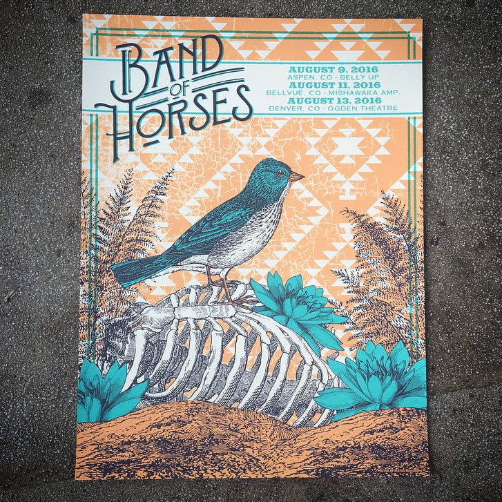 Band of Horses poster by Status Serigraph