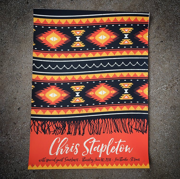 Chris Stapleton poster by Status Serigraph