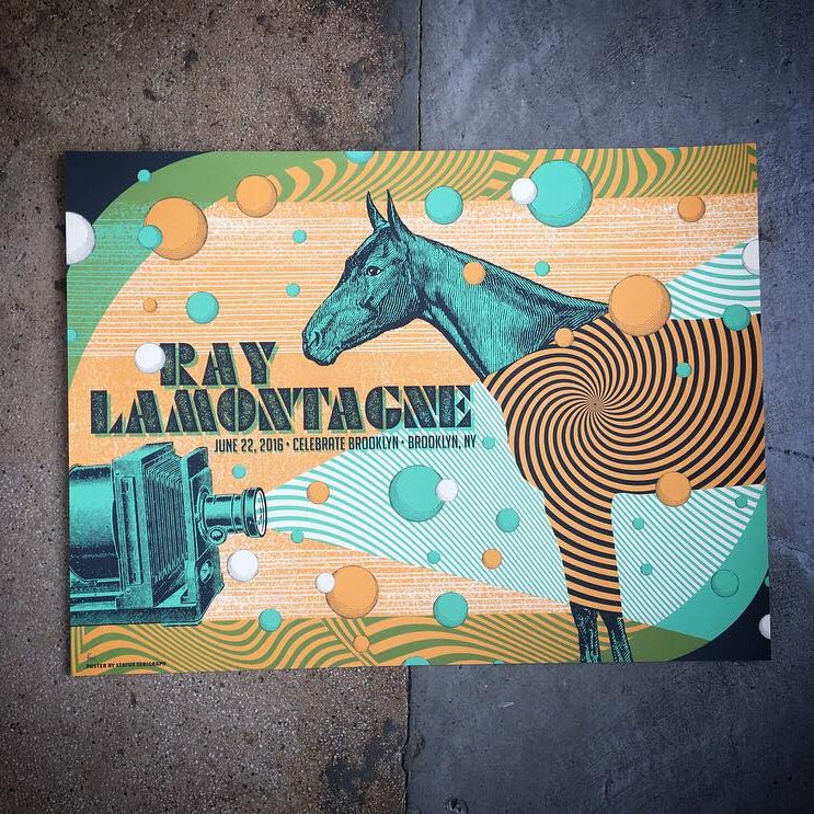 Ray Lamontagne poster by Status Serigraph