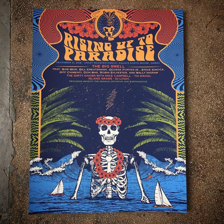 Rising Up to Paradise poster by Status Serigraph