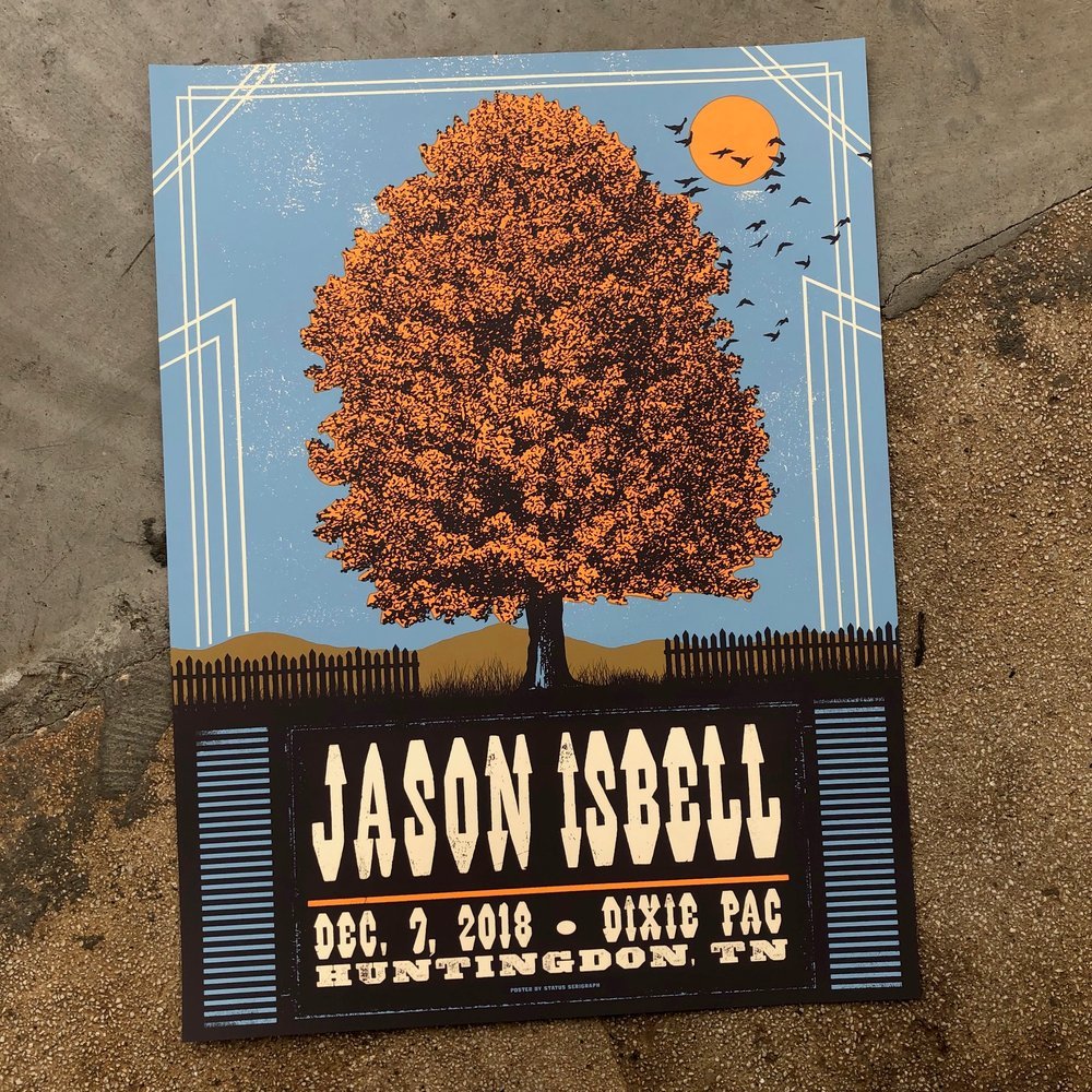 Jason Isbell poster by Status Serigraph