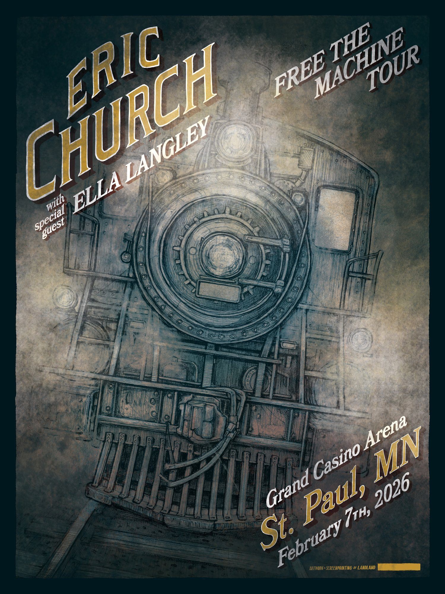 Eric Church poster by Landland
