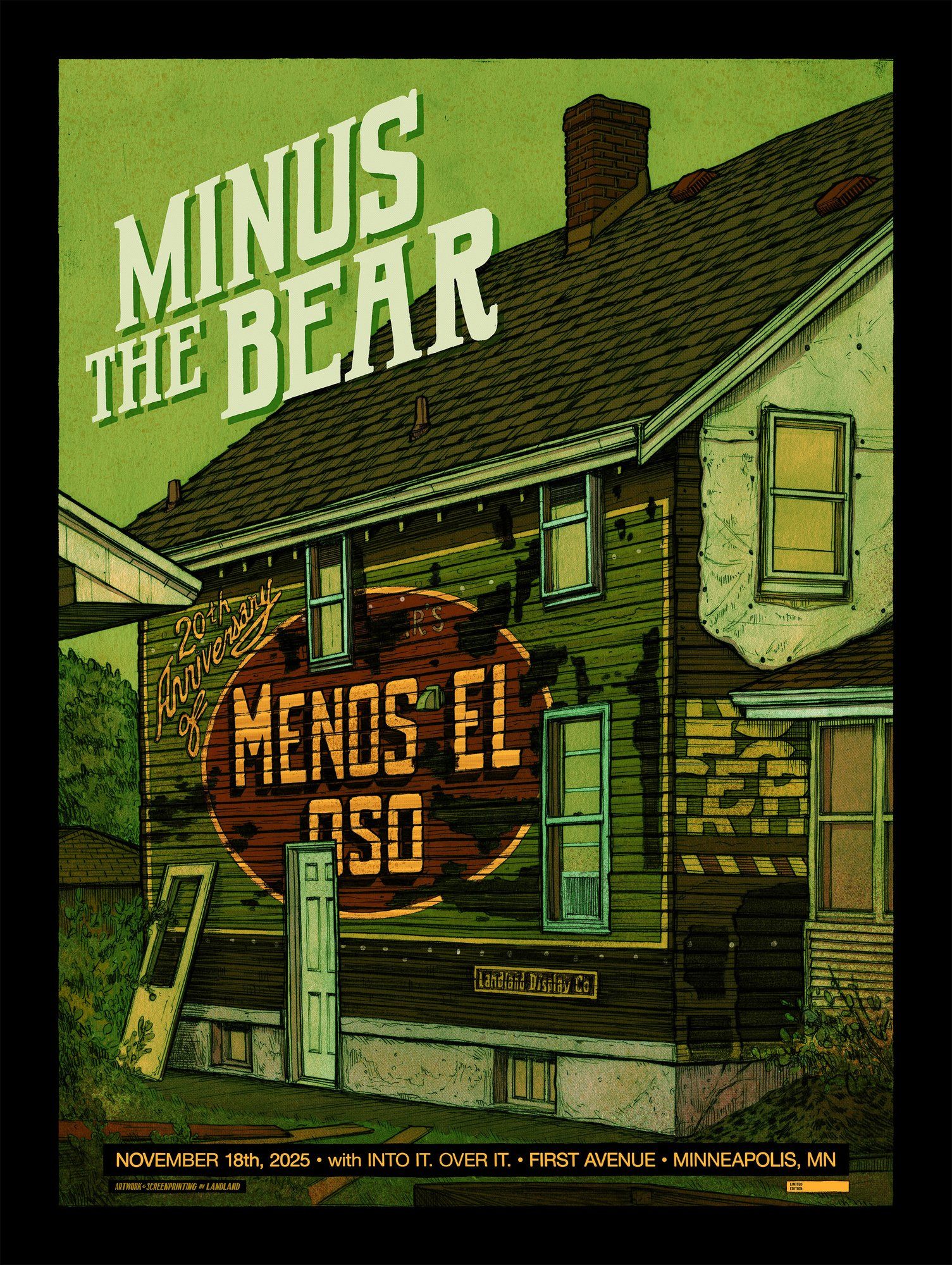 Minus the Bear poster by Landland