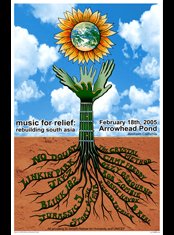 Music for Relief for the Indian Ocean Tsunami poster by Emek