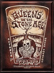 Qotsa W/ the Cramps Skullboy Printed on Resin poster by Emek