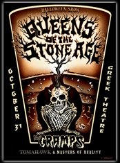 Qotsa W/ the Cramps Skullboy Printed on Resin poster by Emek