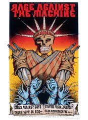 Rage Against the Machine poster by Emek