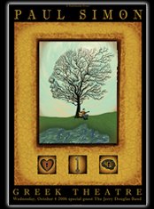 Paul Simon poster by Emek