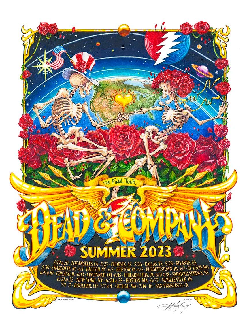 Dead & Company poster by AJ Masthay