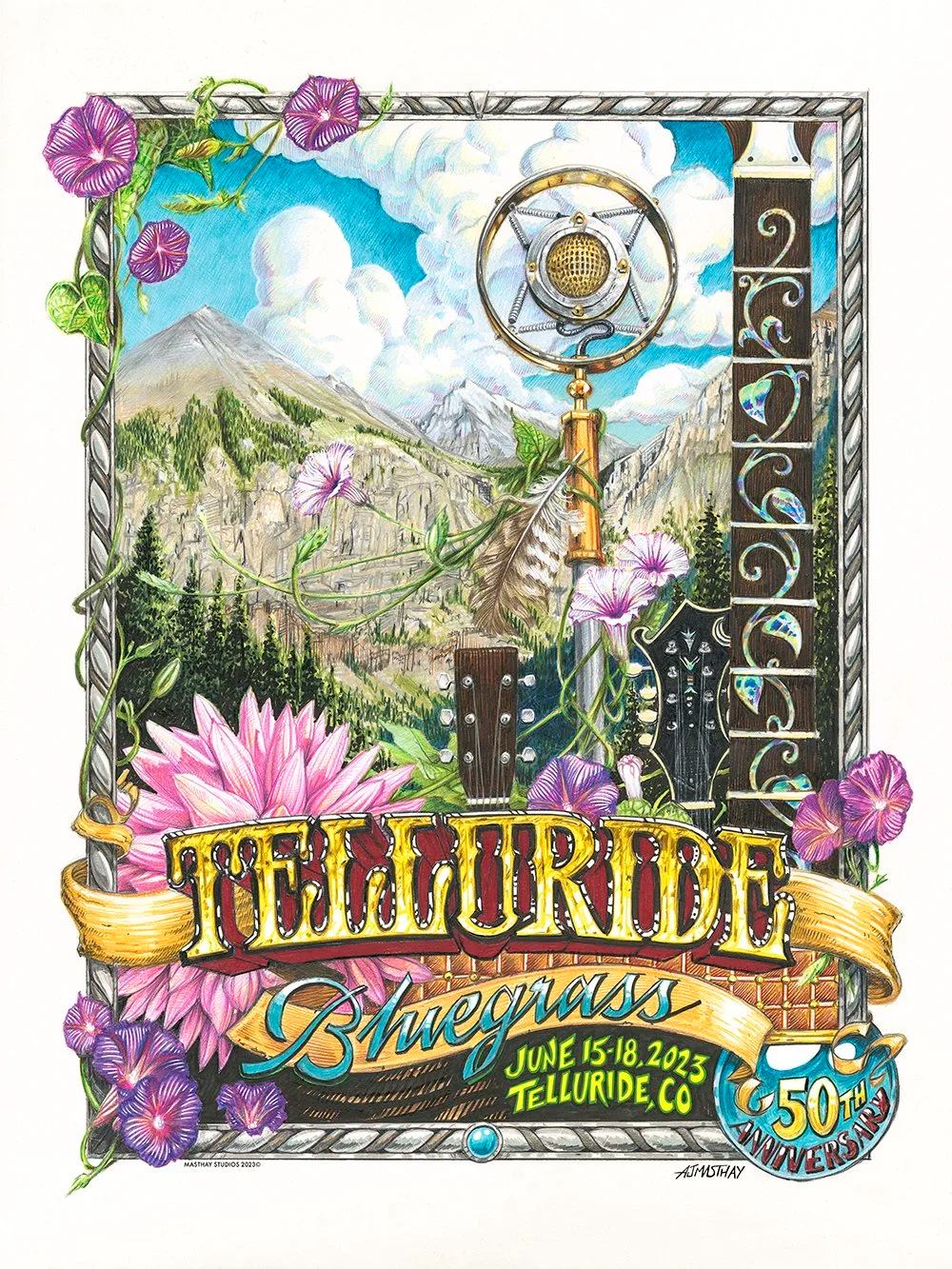 Telluride poster by AJ Masthay