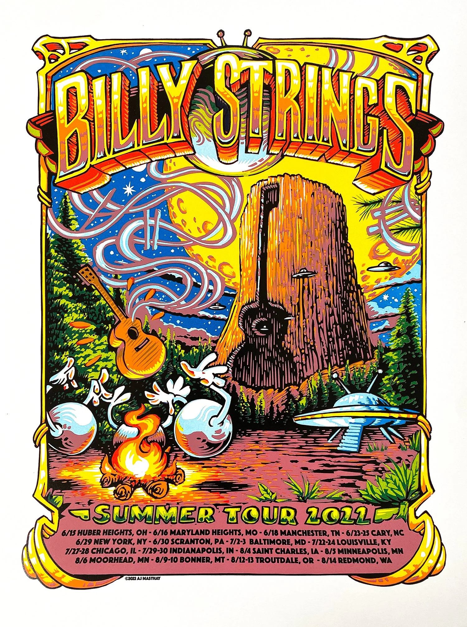Billy Strings poster by AJ Masthay