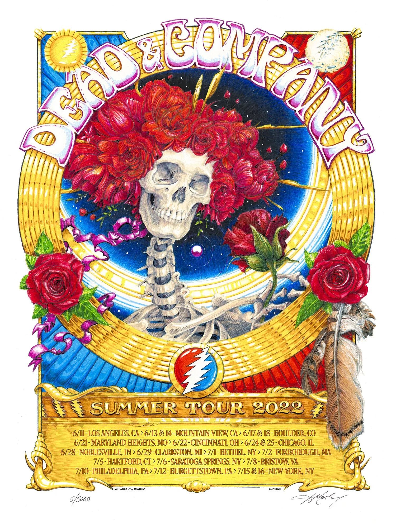 Dead & Company poster by AJ Masthay