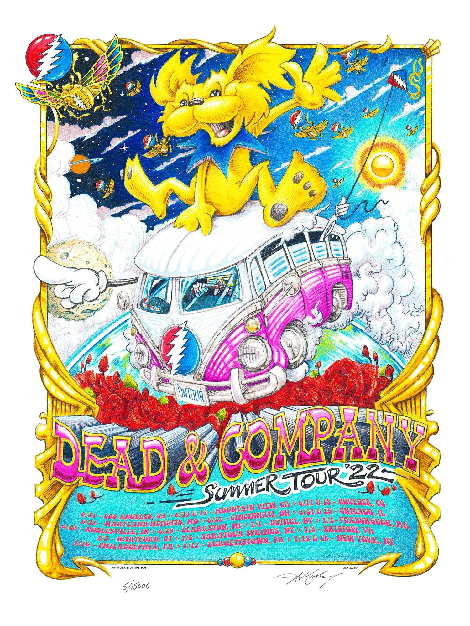 Dead & Company poster by AJ Masthay