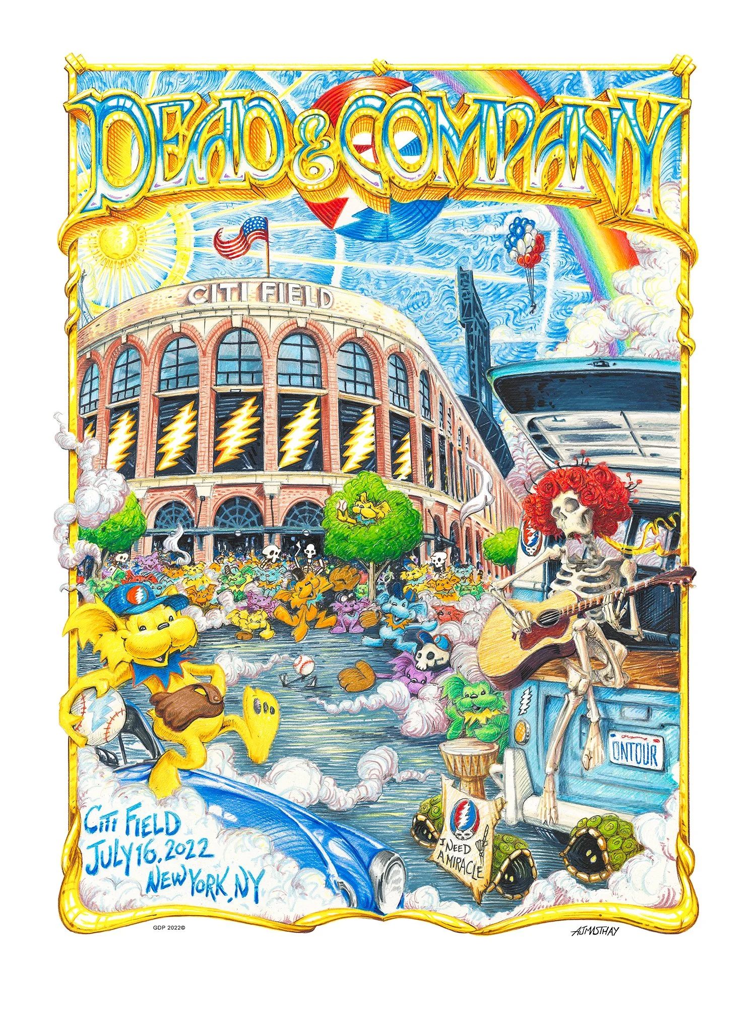 Dead & Company poster by AJ Masthay