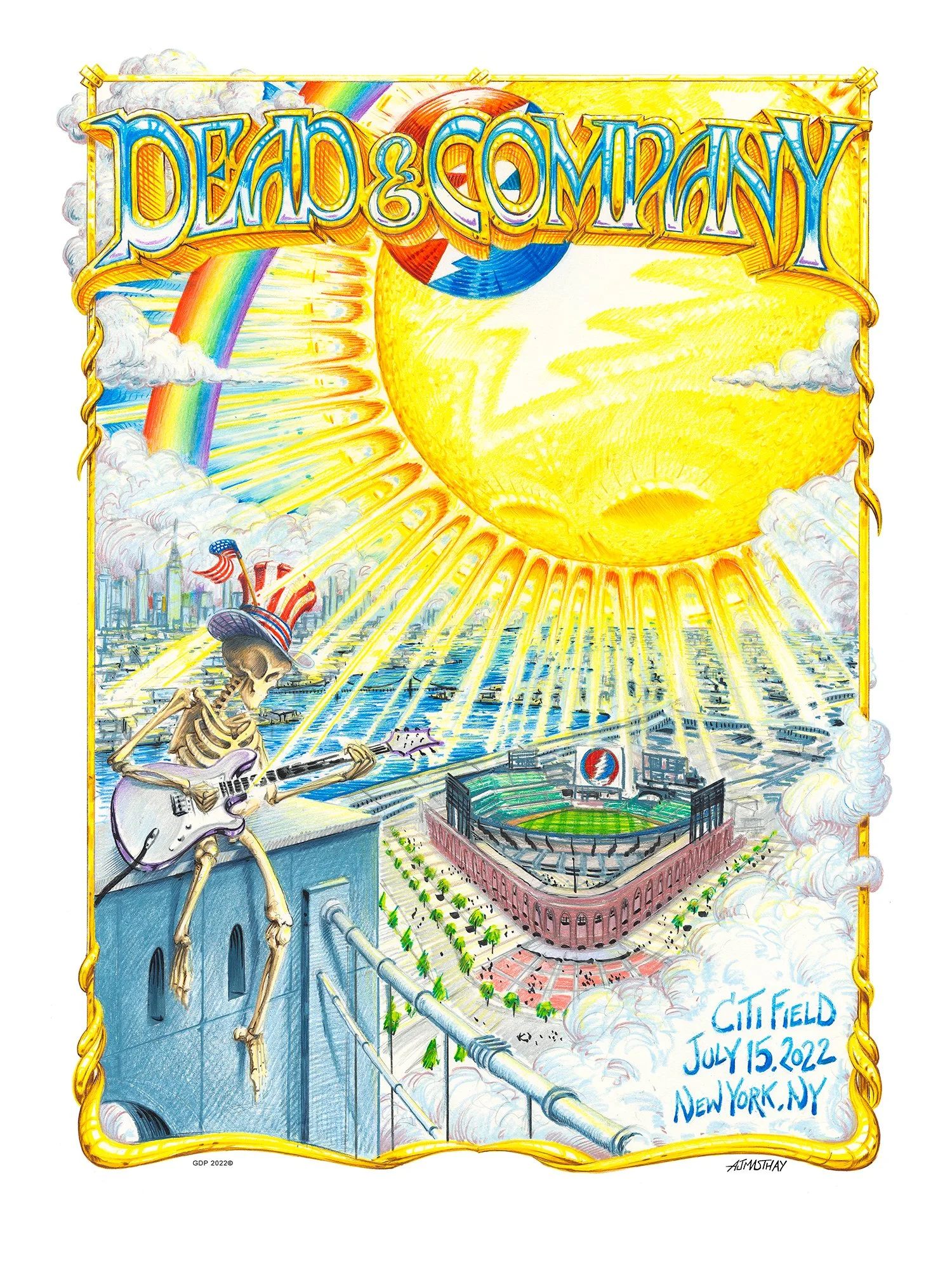 Dead & Company poster by AJ Masthay
