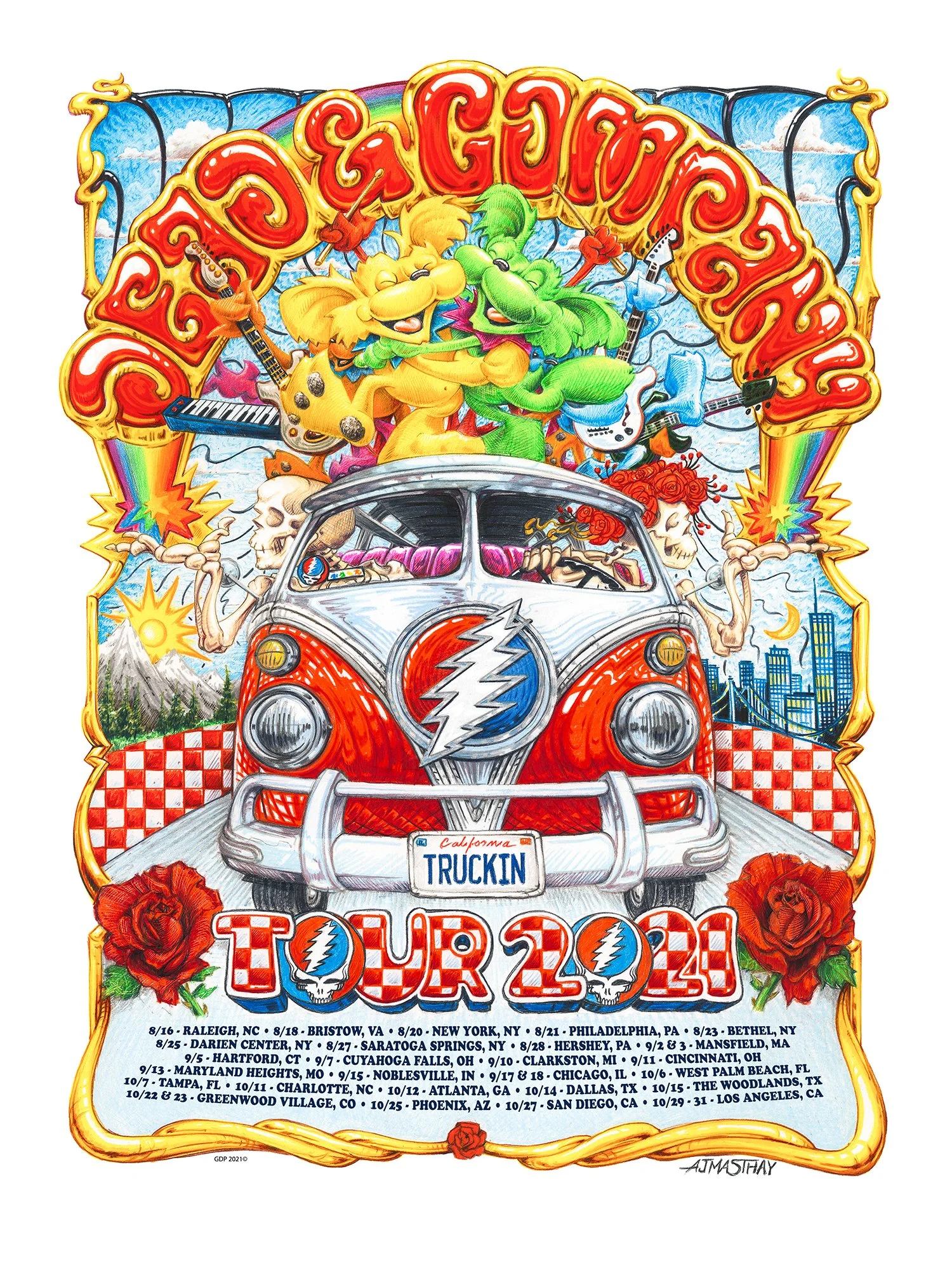 Dead & Company poster by AJ Masthay