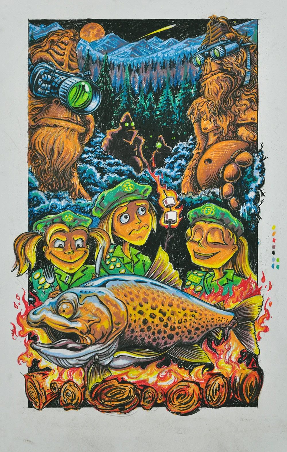 Colorado Squatch poster by AJ Masthay
