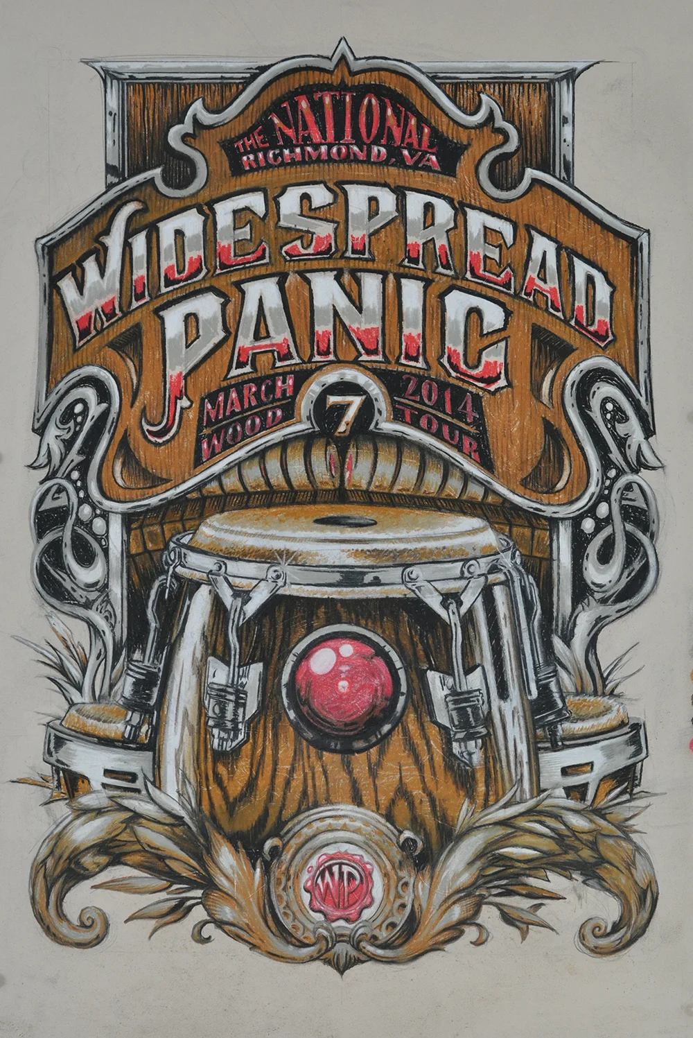 Widespread Panic poster by AJ Masthay