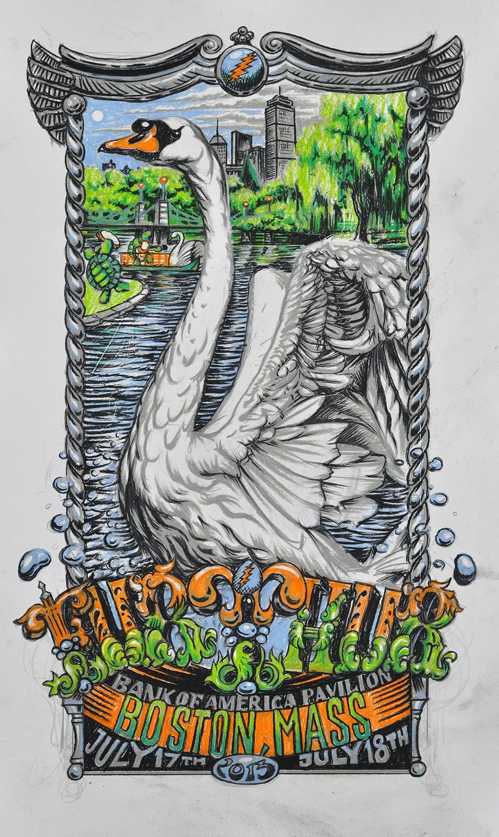 Furthur Boston72dpi poster by AJ Masthay