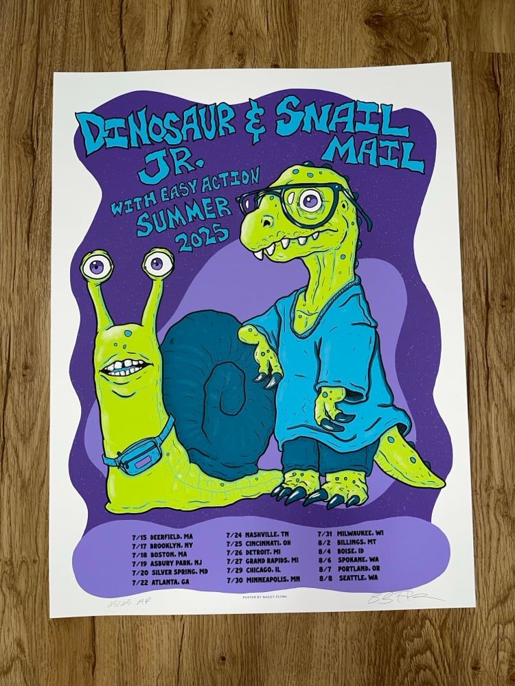 Dinosaur Jr./Snail Mail Summer poster by Bailey Flynn