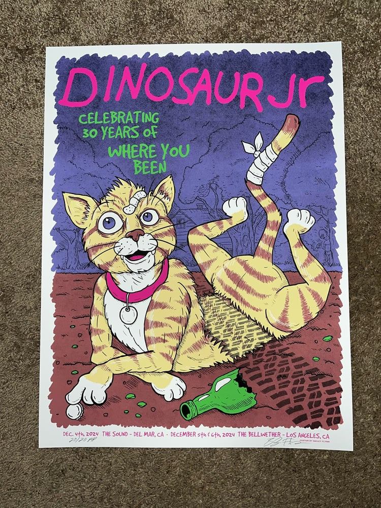 Dinosaur Jr. poster by Bailey Flynn