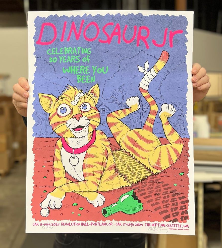 Dinosaur Jr. poster by Bailey Flynn