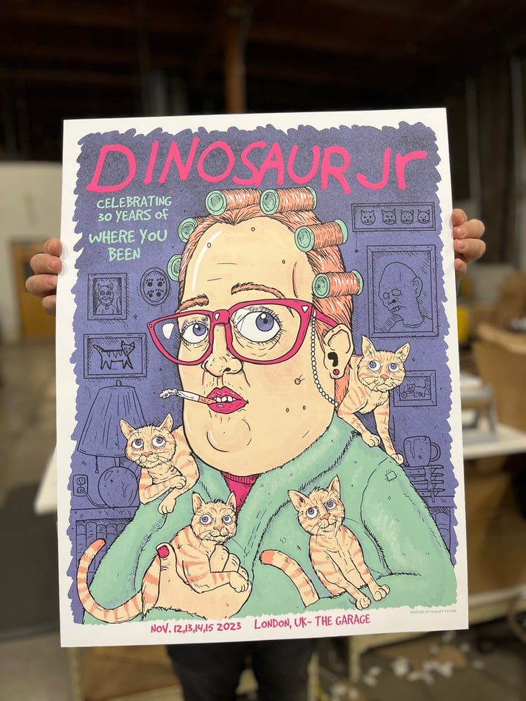 Dinosaur Jr. poster by Bailey Flynn