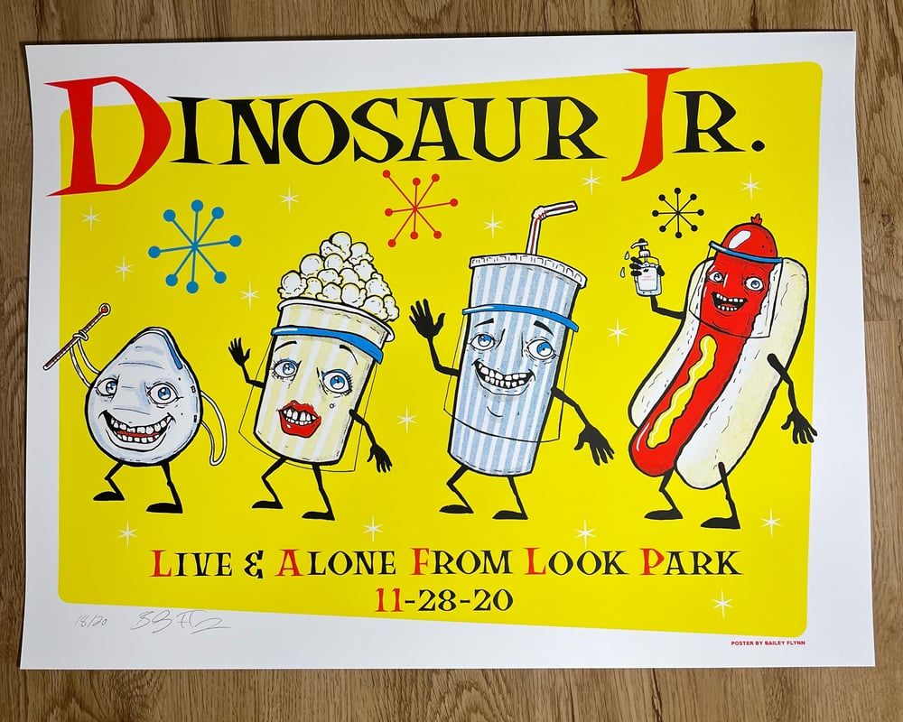 Dinosaur Jr. poster by Bailey Flynn