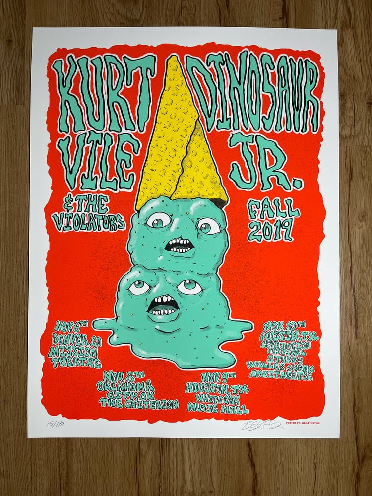 Dinosaur Jr. poster by Bailey Flynn