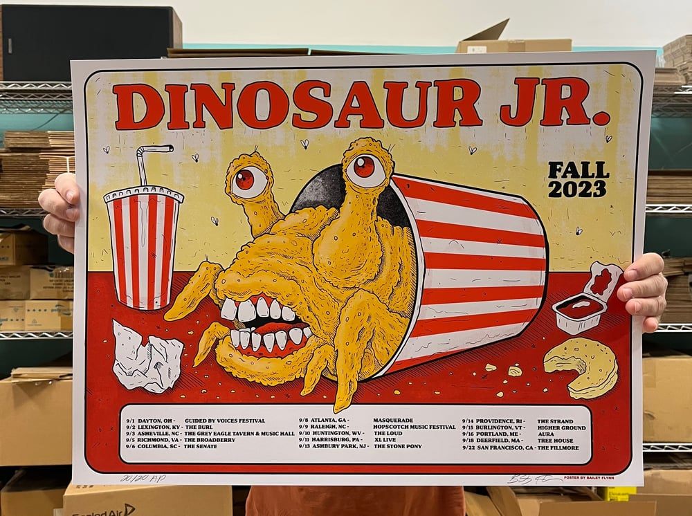 Dinosaur Jr. poster by Bailey Flynn
