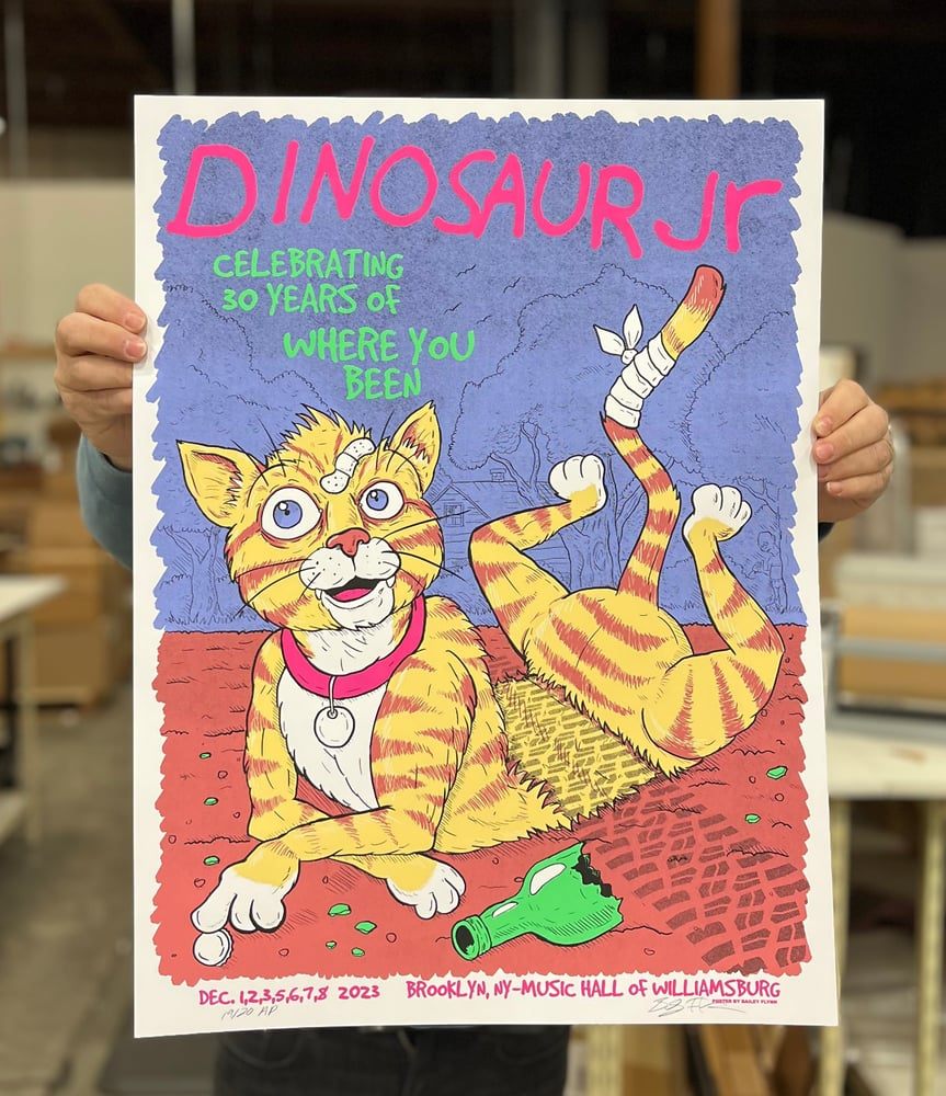 Dinosaur Jr. poster by Bailey Flynn