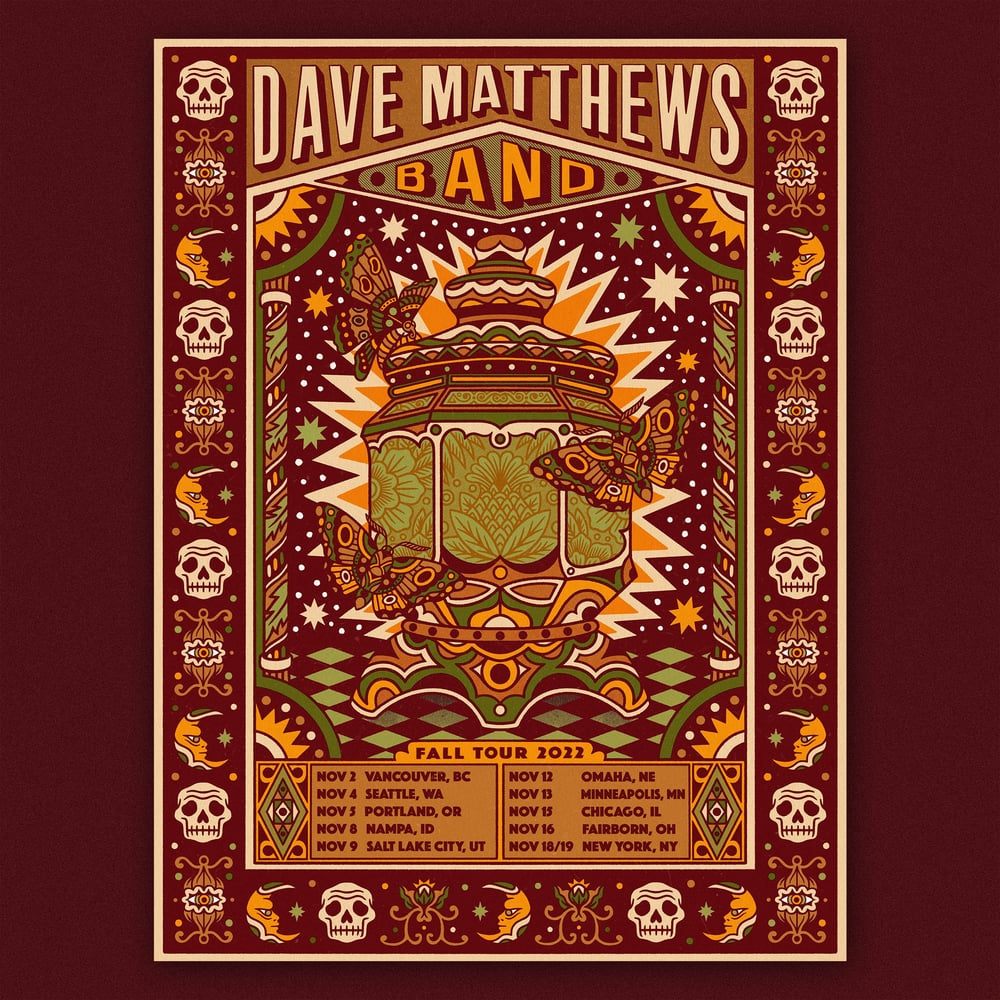 Dave Matthews Band poster by Bene Rohlmann