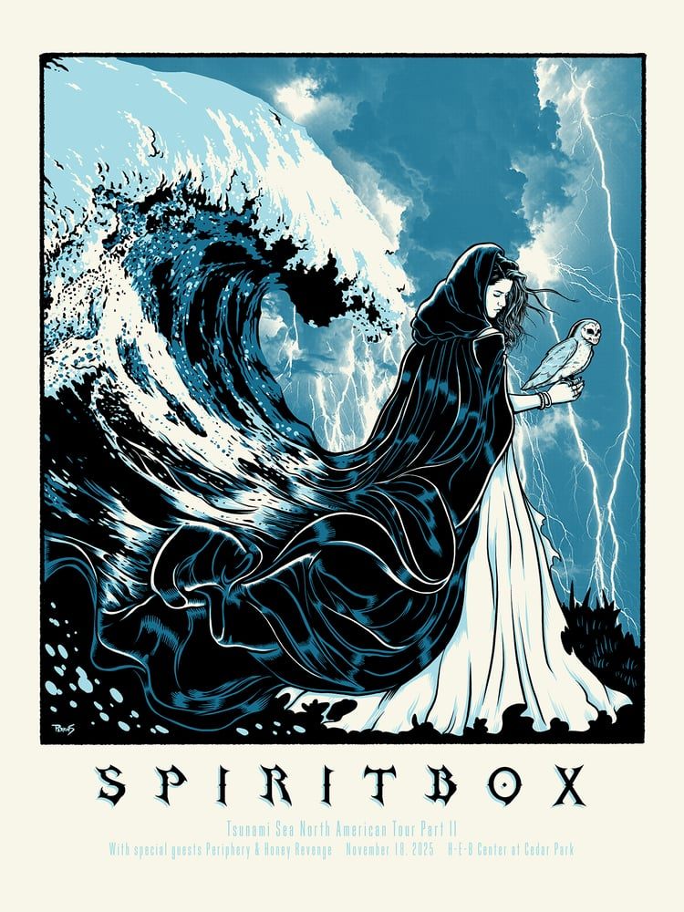 Spiritbox, Austin poster by Billy Perkins