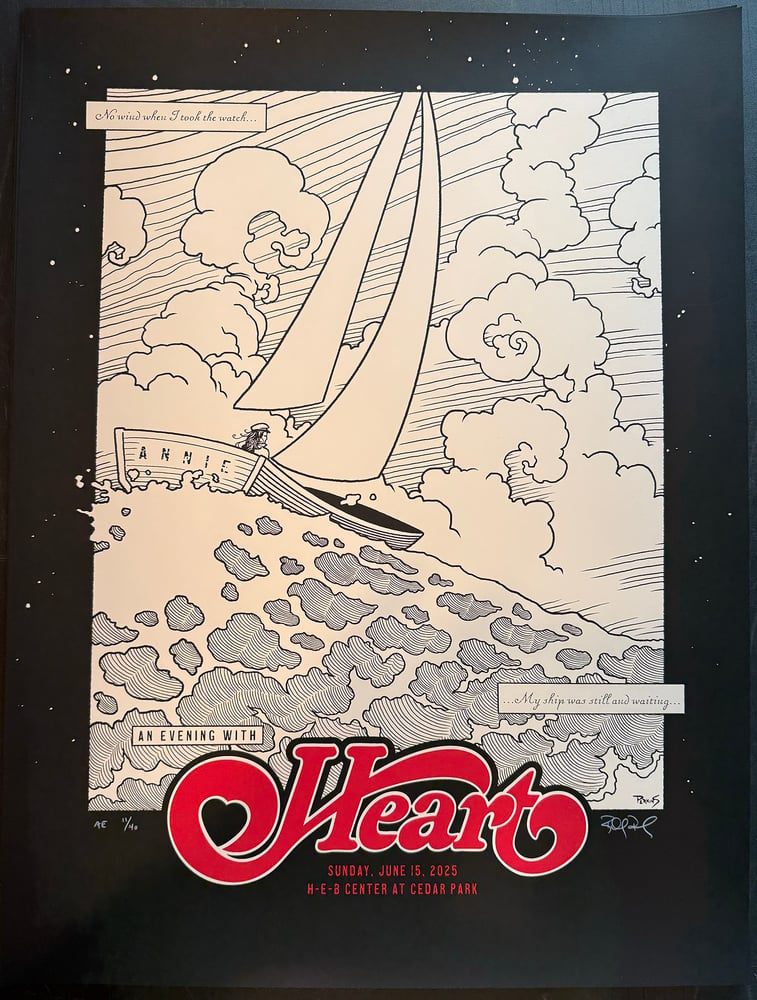 Heart, Austin poster by Billy Perkins