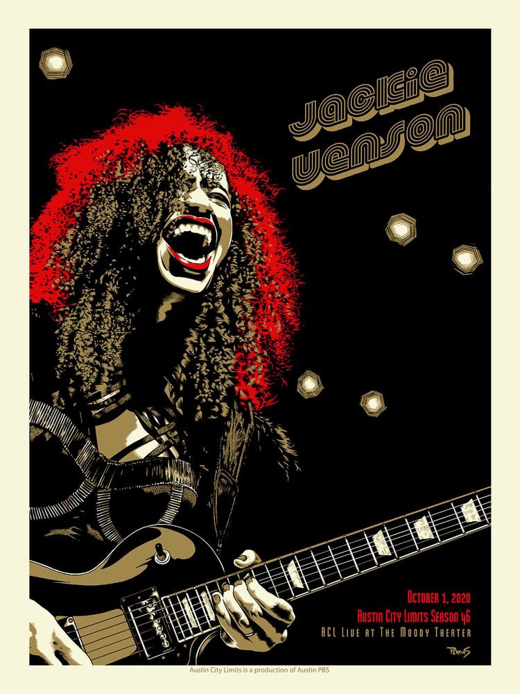 Jackie Venson, Austin City Limits poster by Billy Perkins
