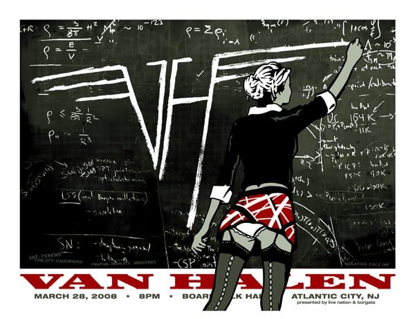 Van Halen poster by Billy Perkins