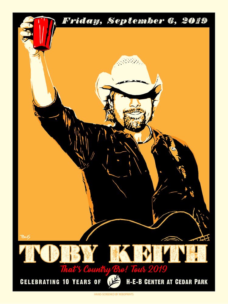 Toby Keith poster by Billy Perkins