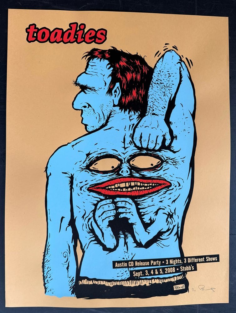 Toadies poster by Billy Perkins