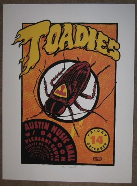 Toadies poster by Billy Perkins